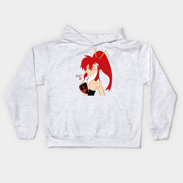 Yoko Littner Kids Hoodie by howardshum